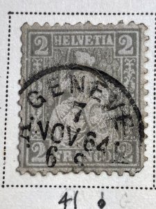 AlexStamps SWITZERLAND #41 VF Used