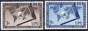 SC#17-18 3¢ & 5¢ United Nations: Universal Postal Union (1953) MNH