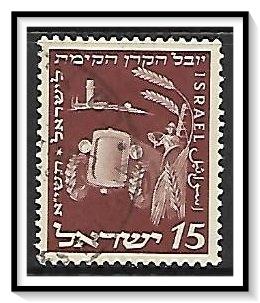 Israel #48 Tractor & Wheat Used