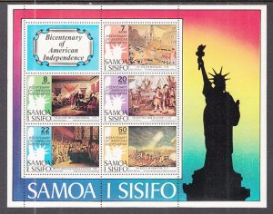 Samoa 432a US Bicentennial Souvenir Sheet MNH VF