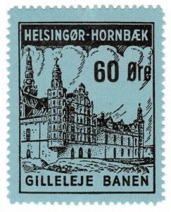 (I.B) Denmark Railway : Helsingør-Hornbaek - Parcels 60 Øre