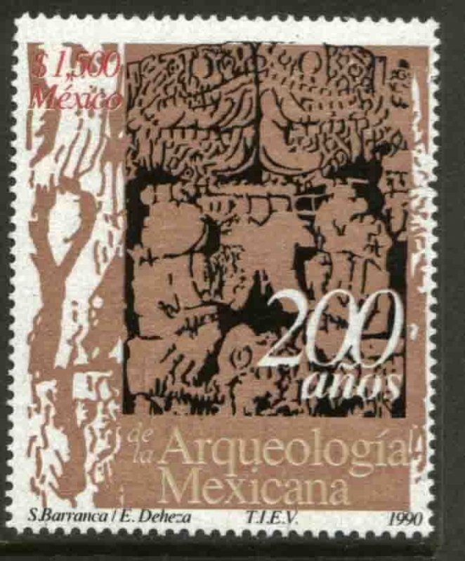 MEXICO 1669, BICENTENNIAL OF MEXICAN ARCHEOLOGY. MINT, NH. VF.