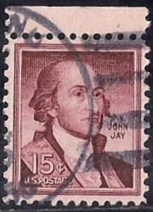 1046 15 cent 1966 John Jay, used VF