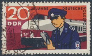 German Democratic Republic  SC# 1213  Used People's Police  see details & scans