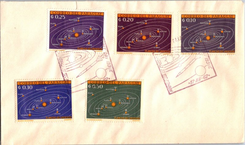 Paraguay, Worldwide First Day Cover, Space