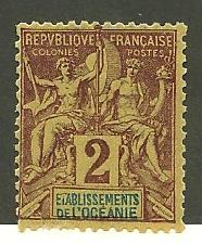 French Polynesia # 2, Mint Hinged