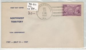 1937 NORTHWEST TERRITORY 795-80 Better Scarce UNOFFICIAL TANNERSVILLE PA