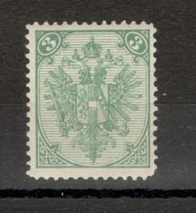 BOSNIA AUSTRIA - MH STAMP, 3 Kr - perf. 12½ - PLATE II - 1899.