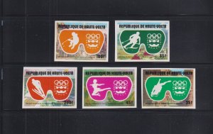 1976 Upper Volta, Innsbruk Olympic Set, Imperfs, MNH (F30665) 