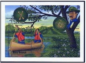 St Vincent 1286-1287,MNH. Boy Scouts,Girl Guides 1989.Lord and Lady Baden-Powell