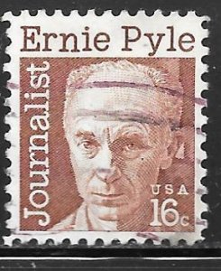 USA 1398: 16c Ernie Pyle, single, used, VF