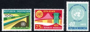 1972 Indonesia U.N Economic Committee complete set MNH Sc# 813 / 815 CV $9.00