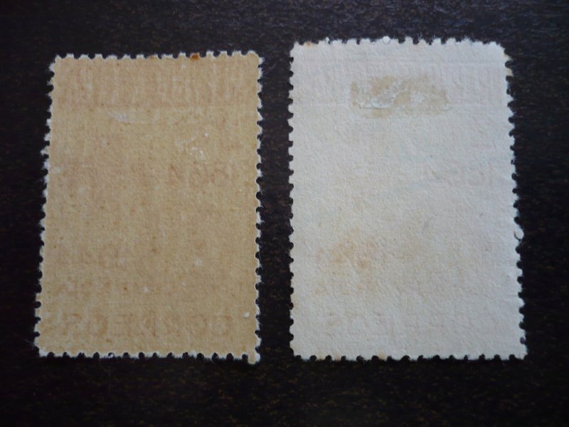 Stamps - Cuba - Scott# 404 - Mint Hinged & Used Set of 2 Stamps