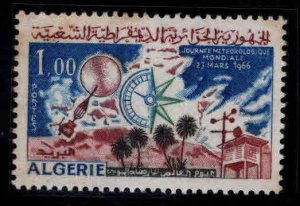 ALGERIA Scott 351 MH* adhesion in gum perf tips toned  meteorology stamp