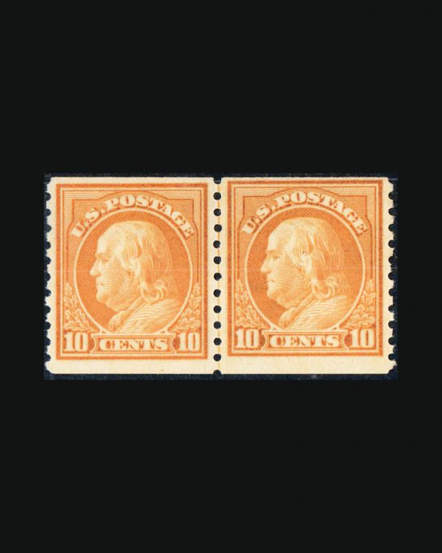 VINTAGE: US 1922 PAIR OG NH SCOTT # 497 $260 CERT LOT # 1770 