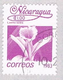 Nicaragua Flower purple 100 - pickastamp (AP109001)