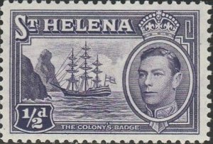 St. Helena, #118  Mint Never Hinged  From 1938-40