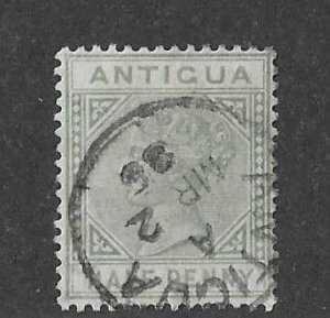 Antigua Sc #12  1/2p  used with CDS  VF