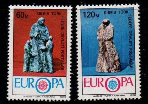 Northern Cyprus Sc 30-31 1976  Europa stamp set mint NH