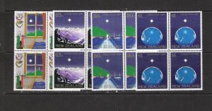 NEW ZEALAND 960-63 MNH BLOCKS OF 4 CHRISTMAS