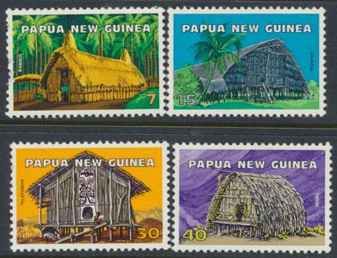 Papua New Guinea SG 305-308 SC# 433-436 MNH  Houses  see scan 