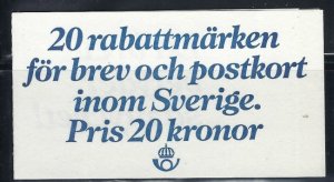 Sweden 1277a Booklet MNH 1979 (an8835)