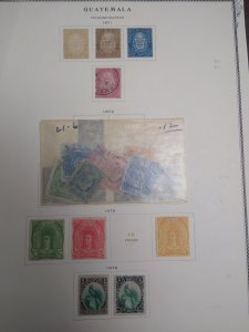 collection on pages Guatemala 1871-86 QJ: CV $375