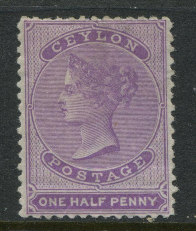 Ceylon 1863 6d deep brown VF used