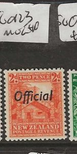 NEW  ZEALAND   SG O123   2D  OFFICIAL    MOG     P1004B H