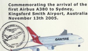 Aviation – Arrival of the First A380  - to Sydney Kingsford Smith Airport 2005