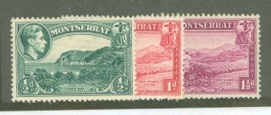 Montserrat #92-94 Unused Multiple