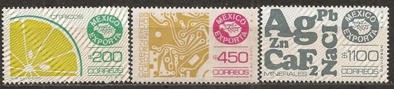 Mexico #1584-5, 1590 Mint Never Hinged F-VF CV $4.50(1181)  