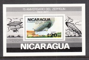 Nicaragua C925 Zeppelin Souvenir Sheet MNH VF