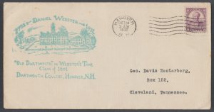 US Planty 725-8a FDC. 1932 3c Daniel Webster, FIRST CACHET C.N. Allen