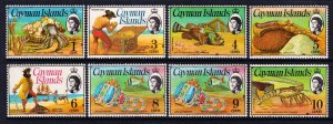 Cayman Islands 1974-75 QEII 1c-10c Mint MNH SC 331-338 CV $28.55