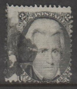U.S. Scott #93 Jackson Stamp - Used Single
