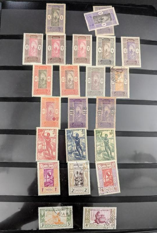 EDW1949SELL : FRENCH COLONIES Old Time Mint & Used collection. Nicely displayed.