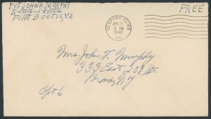 US Free Frank; Entire cover; Newport News, VA. -- see details and scans