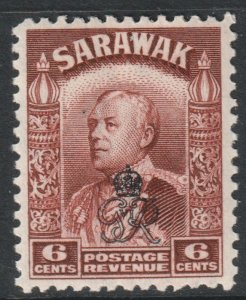 Sarawak Scott 163 - SG154, 1947 GviR Crown Colony 6c MH*