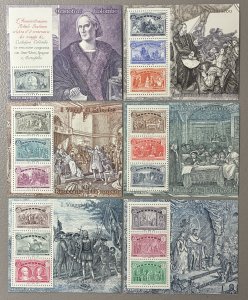 Italy 1992 #1883-8 S/S, Voyages of Columbus, MNH, CV $28.25