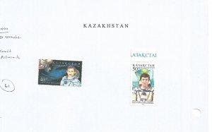 KAZAKHSTAN - 1999 - Kazakh Cosmonauts - Perf 2v Set - Mint Lightly Hinged