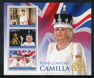 CENTRAL AFRICA  2023 CAMILLA, QUEEN CONSORT SHEET MINT NH