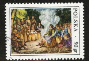 Poland Scott 2220 Used 1977  favor canceled Folk stamp