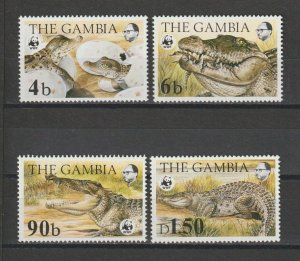 GAMBIA 1984 WWF SG 544/7 + MS 548 MNH Cat £28.50