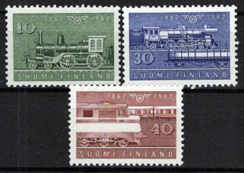 Finland 388-390 MNH Trains Railroads Transportation Locomotives ZAYIX 0224S0044