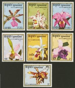 Cambodia Sc# 898-904 MNH Orchids