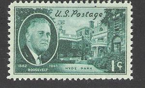 US #930, Roosevelt, Mint-LH*-