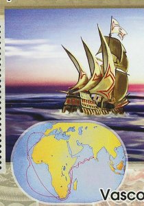 Discovery of India Stamp Vasco Da Gama Sail Ship Souvenir Sheet MNH #3190/Bl.620