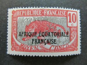 1924-30 A4P47F7 Middle Congo Optd 10cmh*-
