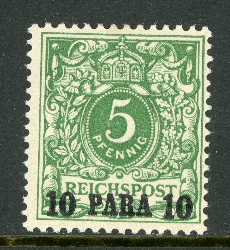 Germany 1889 Offices in Turkey 10 para/5pf Green Scott # 8 Mint E839